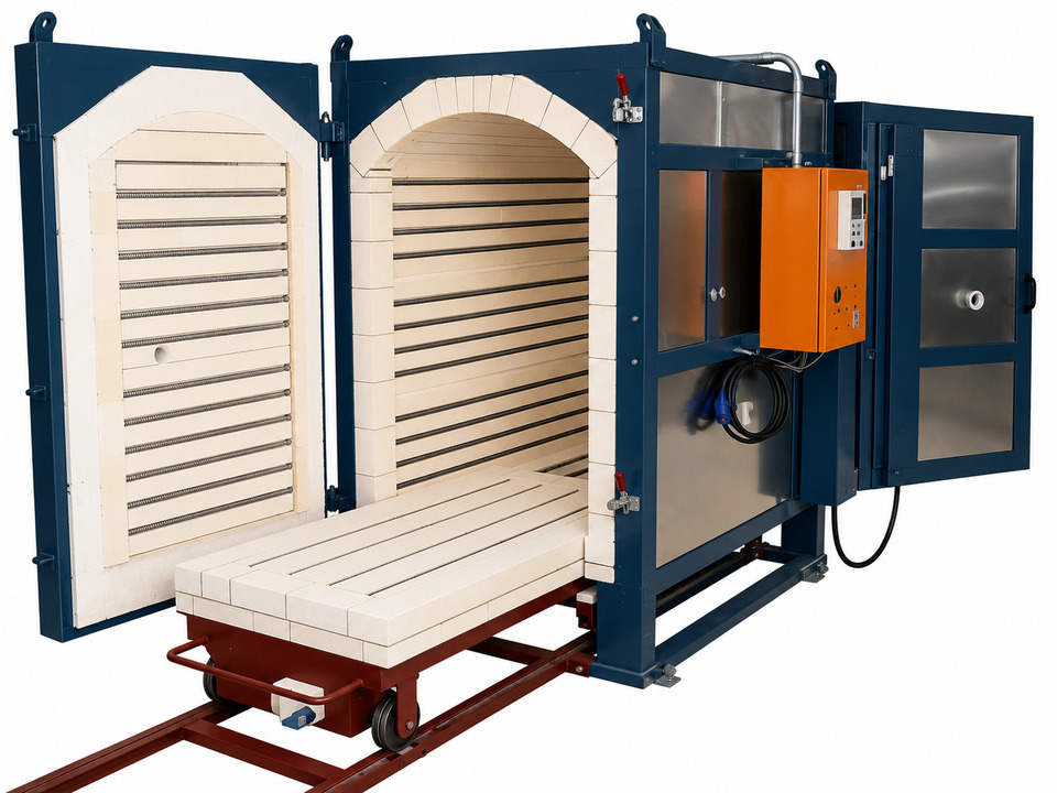 50 Cubic Foot Two Car Shuttle Kiln